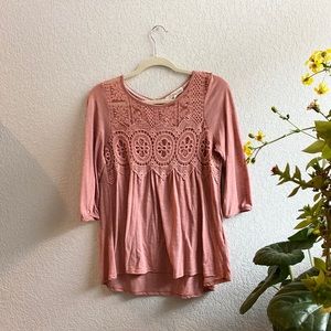 Rewind Peach Blouse